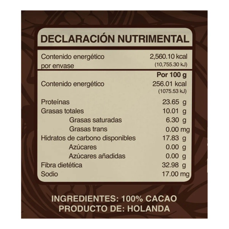 Cacao En Polvo Puro Abkkao De 1 Kg