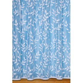 John Aird Lisa Leaf Net Curtain ~ Width Sold By The Metre (Drop: 72" - 183cm)