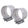 Elifecenter 3 Inch Exhaust Clamp, Lap Joint Band Clamp Stainless