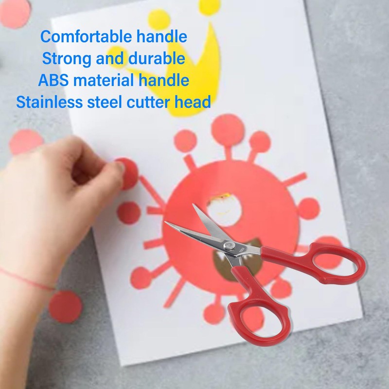 BTSEURY Embroidery Scissors, 6pcs Sewing Scissors, Stainless Steel Scissors, Comfortable