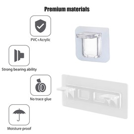 Self Adhesive Shelf Support Peg Set,No Drilling Partition Pin,Punch Free Closet Division Plate Bracket,Traceless Sticker Cabinet Clapboard Layer Holder,Strong Bearing/Heavy Duty/Waterproof(12pcs+4pcs)
