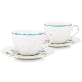 Pip Studio 51004119 Jolie Dots Gold Cup & Saucer Set 2