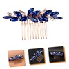 Beavorty 3pcs Wedding Crystal Hair Comb Decorative Comb Rhinestones Bridal