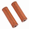 Handlebar Grips Three Color Retro Leather Bike Cover Grip for