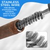8 Pcs Metal Bore Wire Drill Brush Wire Brush Set