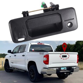 AUCERAMIC Tailgate Handle Liftgate Latch Handle with Keyhole Fit for 2014-2021 Toyota Tundra Fit for 2016-2021 Toyota Tacoma Replace# 69090-0C090, 69090-0C091