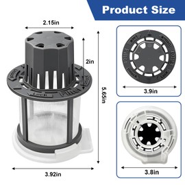 WD49X24057 Dishwasher Ultra Fine Filter Kit-Dishwasher Filter Replacement- Replacement Parts: WD12X10416, WD12X20107, WD12X21976, WD12X22560, WD12X23736, WD12X20340, WD12X21676, WD12X20549
