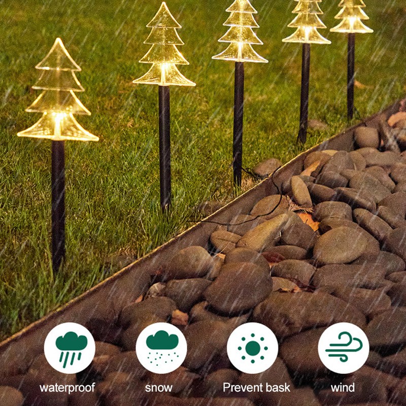 Solar Christmas Star Lights Outdoor Energy Saving Waterproof Solar Powered