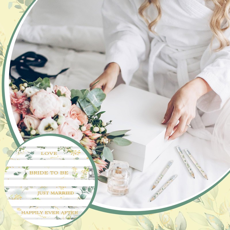 Teling 60 Pcs Bridal Shower Golf Pencils Bulk 4 Inch
