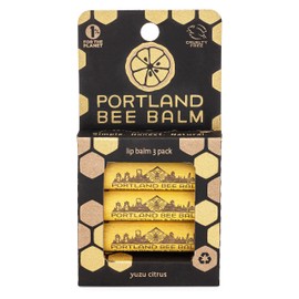 Portland Bee Balm Chapstick, Yuzu Citrus 3 Pack by Portland Bee Balm