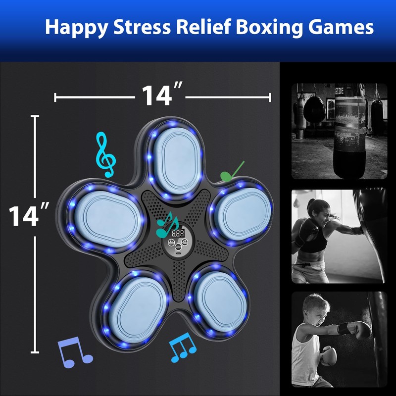OurStarry Smart Music Boxing Machine for Adults and Kids, Training