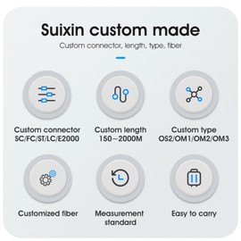 OTDR Launch Cable 150 Meter SCAPC to SCAPC Optical Fiber OTDR Test Connector Extension Cord Replacement