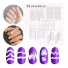 Universo en Linea Plantillas Adhesivas Diseño Uñas Esmalte/ Gel/ Acrílico