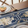 Embroidery Luxury Table Runner, Long Elegant Jacquard Table Runner Dresser