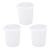3 PCS Silicone Measuring Cups, 100ml Silicone Cups for Resin