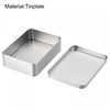 sourcing map Rustproof Metal Tin Container with Lids 4.92 x