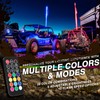 DREAMIZER 2pcs 1FT Whip Lights LED Whip Lights for UTV
