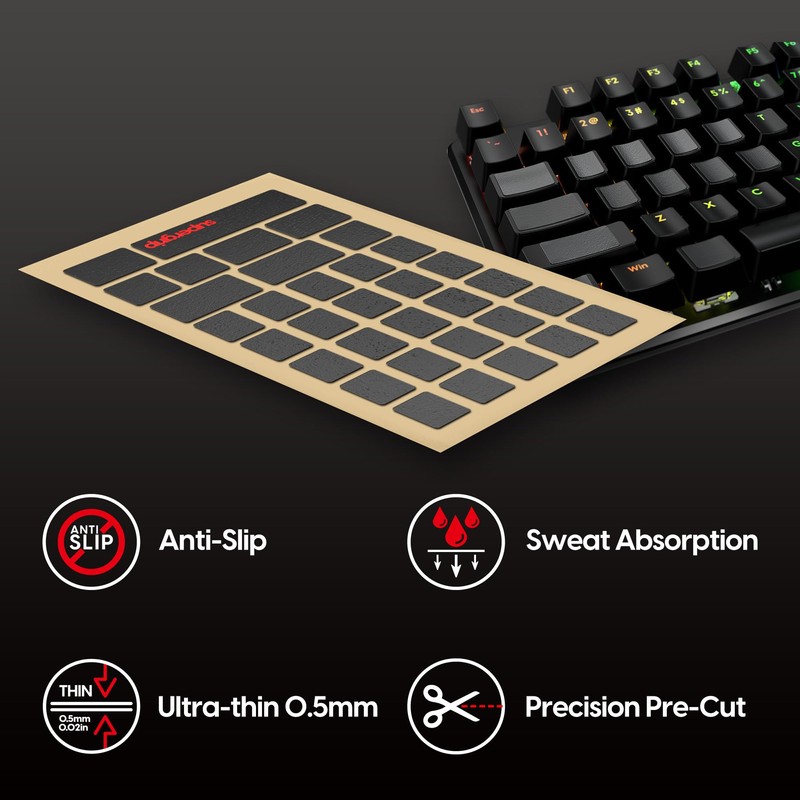 Pulsar Gaming Gears Supergrip Pre-cut Universal Keybord Anti-Slip Anti-Slip Gaming
