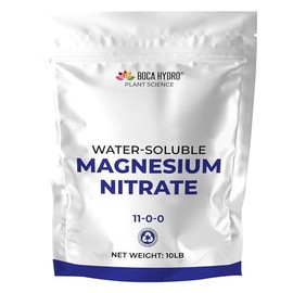 Boca Hydro Magnesium Nitrate Water Soluble Plant Food for All Plants, Vegetables, Flowers and Trees. 11-0-0 (10 Lb)