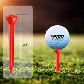 PGM Golf Tees Plastic 30/50/100 Pack, Plastic Golf Tees Durable & Long-Lasting, Reduce Friction & Increase Distance, Golf Plastic Tees Golf Accessories