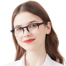 OCCI CHIARI Ladies Reading Glasses for Round Women 2.75+ Spring hinge Comfort Readers(1.0 1.25 1.5 1.75 2.0 2.25 2.5 2.75 3.0 3.5 4.0 5.0 6.0)