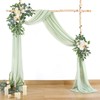 Wedding Arch Draping Fabric,1 Panel 18FT Sage Green Wedding Arch