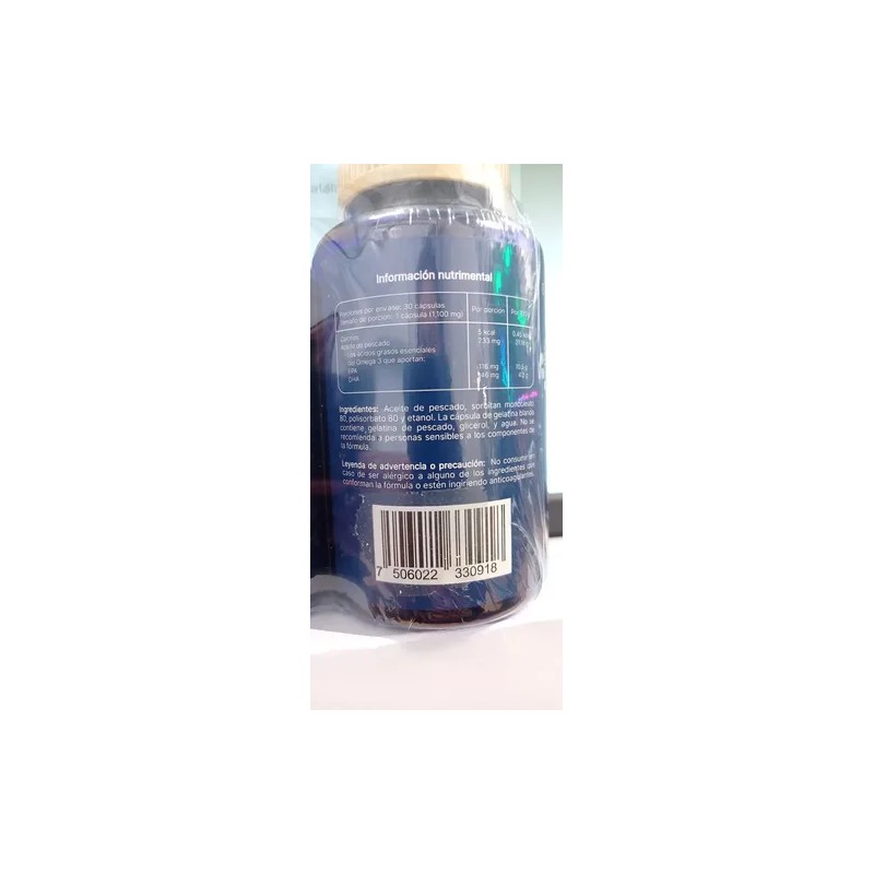 Suplemento en capsulas Xebr 3x Omega 3 x 1.1g