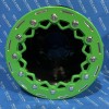 BOSS ATV RACING Black BEAD LOCK Rear WHEEL 9x8 Green