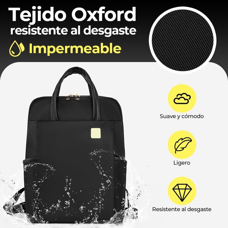 Mochila para Laptop para Mujeres, Bolsas de tela Oxford, Mochilas