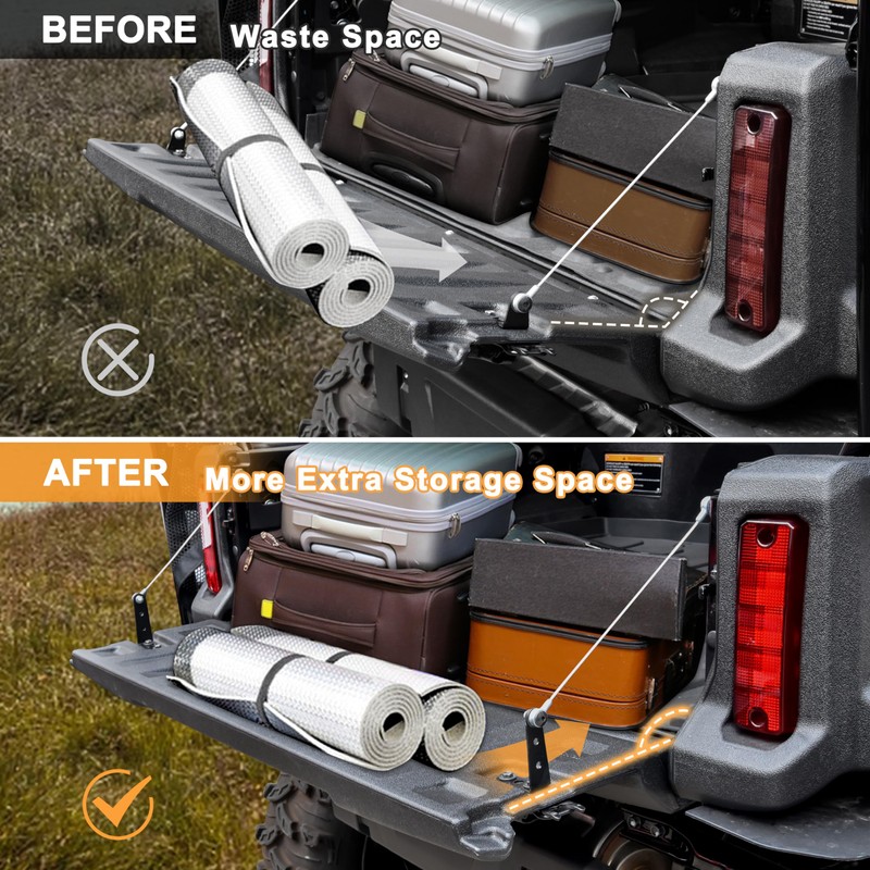 SAUTVS Tailgate Extender Leveling Mount Rear Gate Lock Bracket for