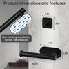 Dealsgogo RV Toilet Paper Holder - Self-Adhesive Wall Mount, No