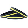 3 Thin Yellow Line Silicone Wristbands Bracelets Awareness Support