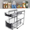 Under Sink Shelf, 2 Tier Spice Rack, Extendable, Sink Organiser,