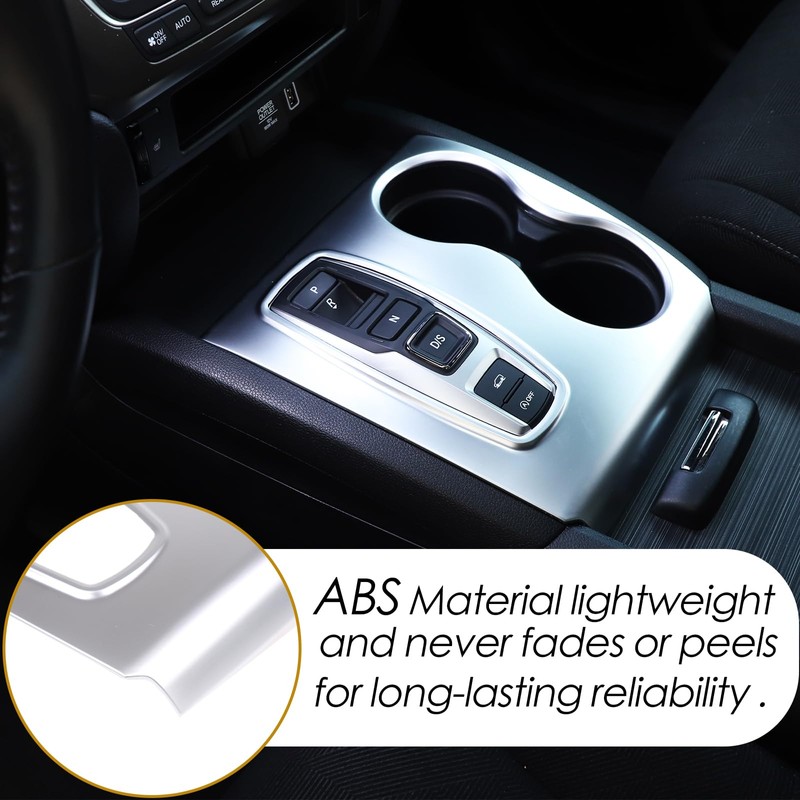 Heutamo Center Console Gear Shift Cup Holder Panel Trim Cover