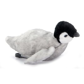 The Petting Zoo Swimming Penguin Chick Stuffed Animal Plushie, Gifts for Kids, Earth Keeperz Sealife Animals, Zoologee Grey Penguin Chick Plush Toy, 11 inches