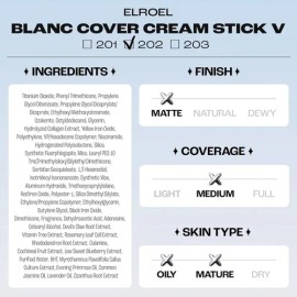 Base De Maquillaje En Barra Y Corrector Coreano Colgeno 203