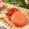 Homquen 6-Piece Camping Mess Kit with Bowl, Plate, Cup, Spoon,