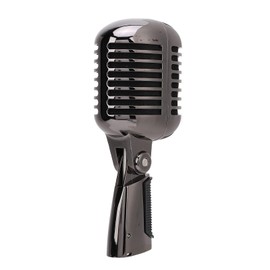 POENVFPO Classic Retro Dynamic Vocal Cardioid Cardioid in Zinc Alloy Stand for Voice and Speeches