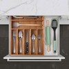 oridom Kitchen Acacia Silverware Organizer, Kitchen Drawer Organizer - Extra