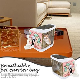 Mipcase Transportín para Hámster Bolsa De Transporte para Animales Pequeños Correa De Mano                                                            
