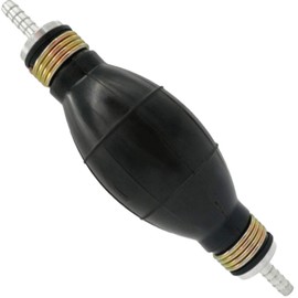 Automotive-leader 6mm 1/4" Rubber Fuel Transfer Vacuum Fuel Line Hand Primer Pump Bulb Type Black Bulb Type for Marine Boat Accessories Pump Bulb All Fuels