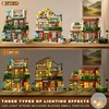 Loyratche 3 in 1 Coffee House Building Set with Light,