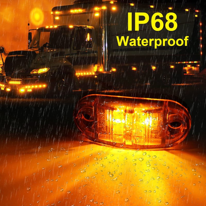 PSDRIQQ LED Trailer Lights Kit Front Rear Side Marker Clearance