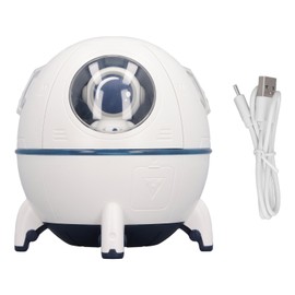 Space Capsule Humidifier Quiet Cool Mist Humidifier 220ML USB Desktop Small Humidifier with Auto Shut Off Colorful Night Light for Home Office