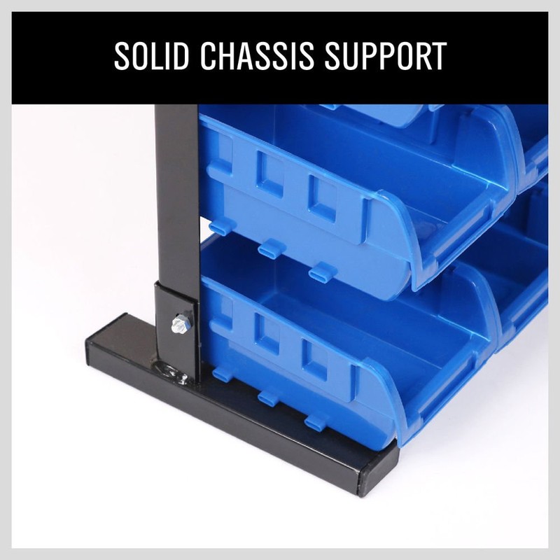 HORUSDY Storage Bins Parts Rack 36Pcs Bin Organizer Garage Plastic