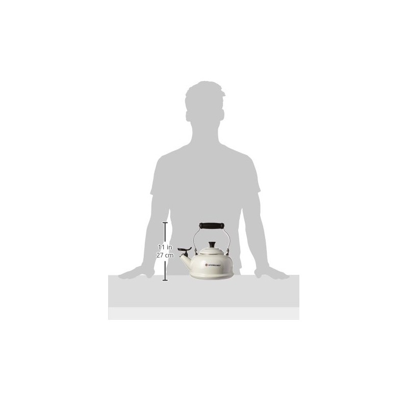 Le Creuset Enamel On Steel Whistling Tea Kettle, 1.7 qt.,