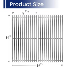 For Charbroil 16 15/16" SS304 Stainless Steel Grates Replacement for CharBroil 463645015