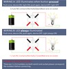 Ordentlich LED Latching Stainless Steel Push Button Switch 12-24V DC