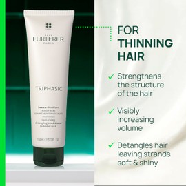 René Furterer TRIPHASIC Texturizing Detangling Conditioner, Thinning Hair, Men & Women Travel Size 1 Fl Oz