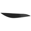 Front Headlight Eyebrow Eye Lid Cover Trim Piano Black Replacement